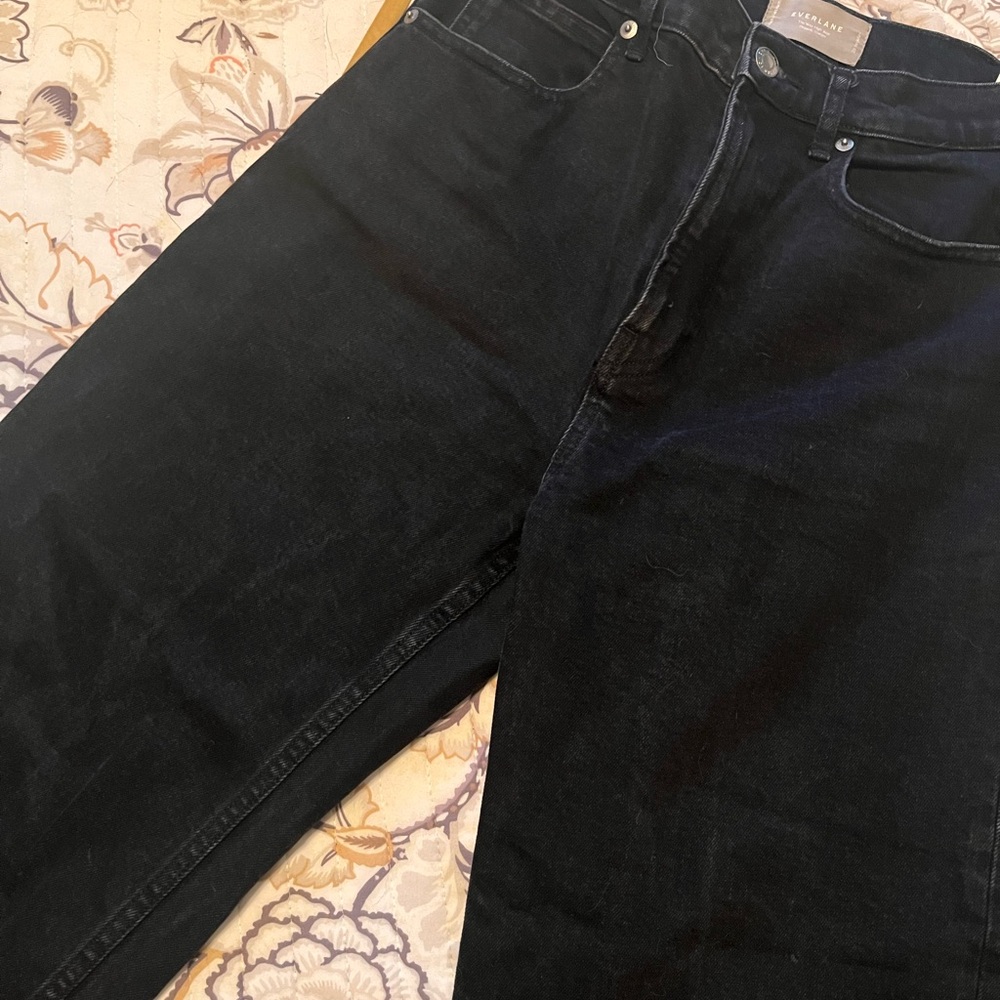 Everlane Way High Pant in Black denim